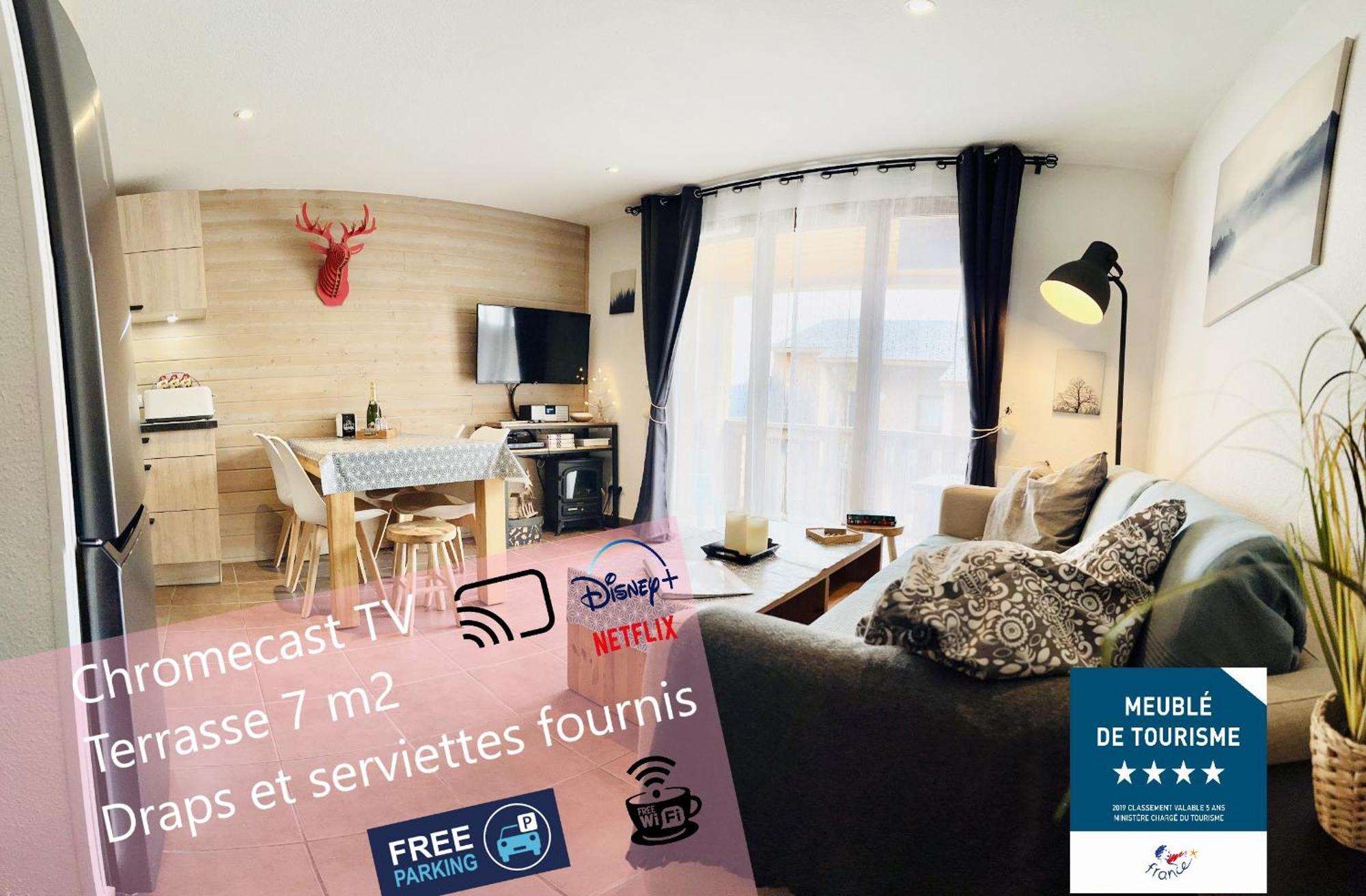 Lou Castelou - T3 Cosy - Chromecast Tv Apartment Лез Англ Екстериор снимка